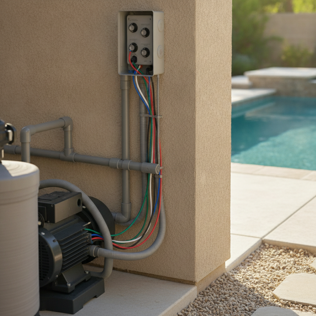 Pool Wiring - No Face and No Text
